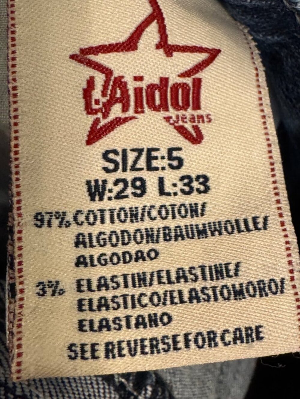 L.A. Idol USA Womens Embroidered Flare Jeans Size 5 W29 L33 Blue Denim - Picture 3 of 7